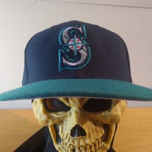 Vintage Drew Pearson Seattle Mariners King Dome Fitted Hat 7 1/4